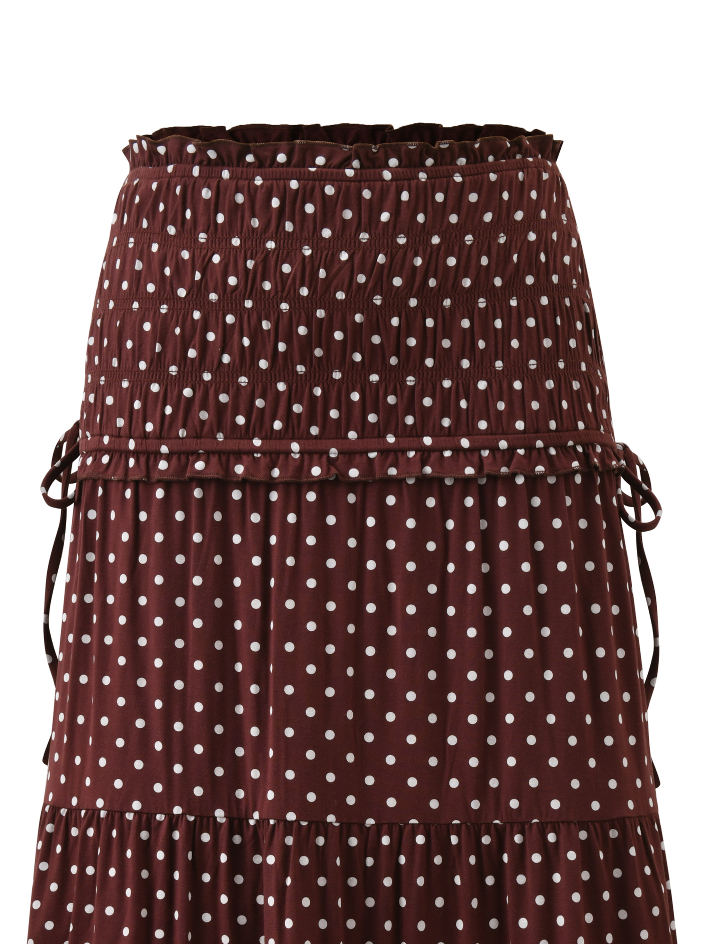 DENALI MAXI SKIRT - BROWN DOT