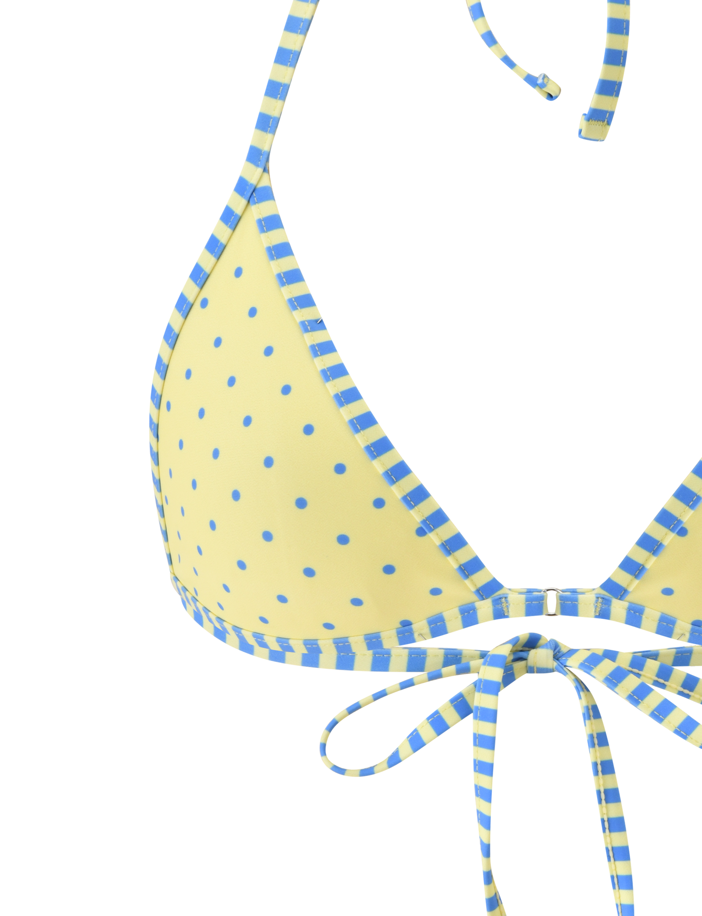 DIANA BIKINI TOP - LEMON AND BLUEBERRY SPOT