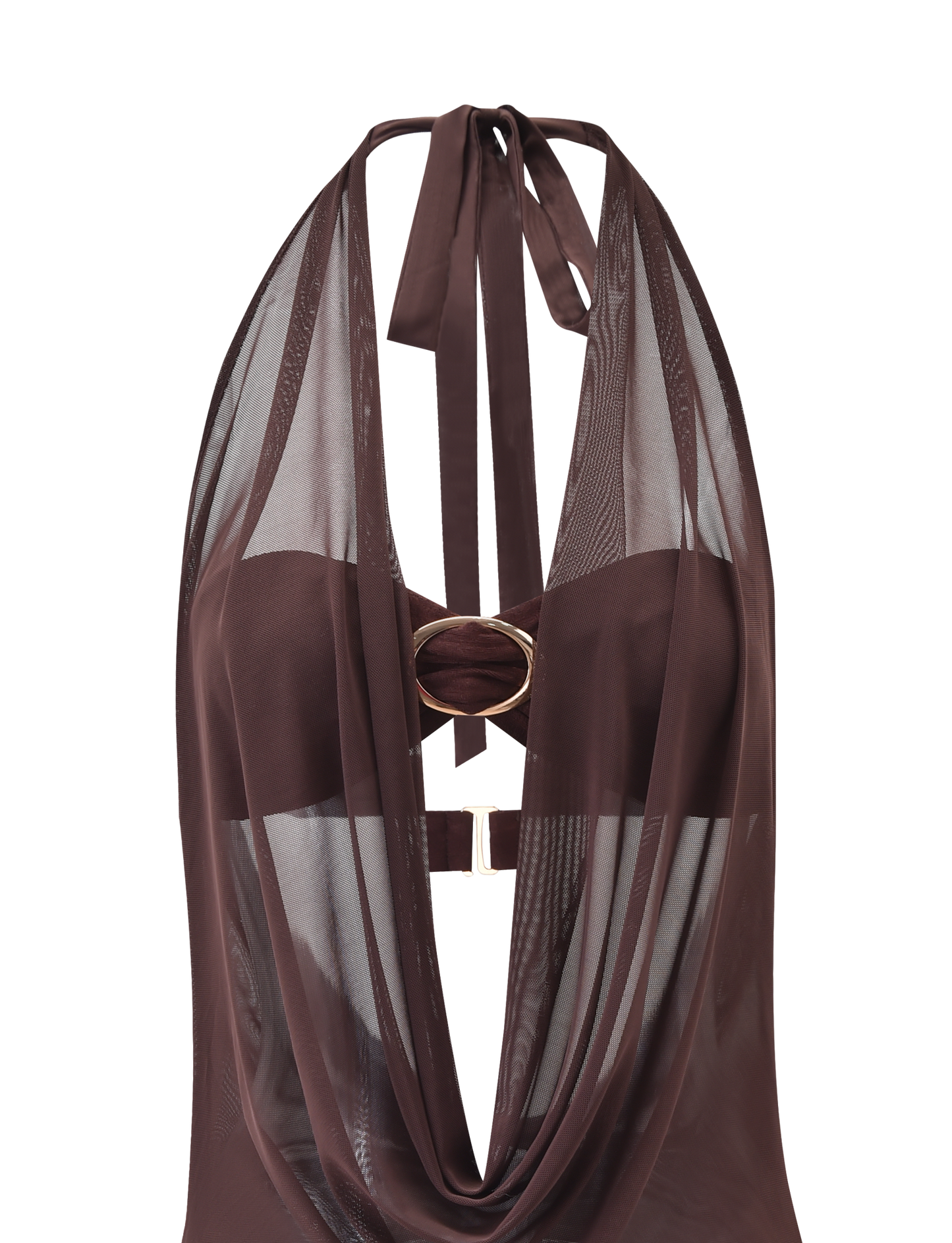 MAKENA TWO-PIECE DRESS - CHOCOLATE