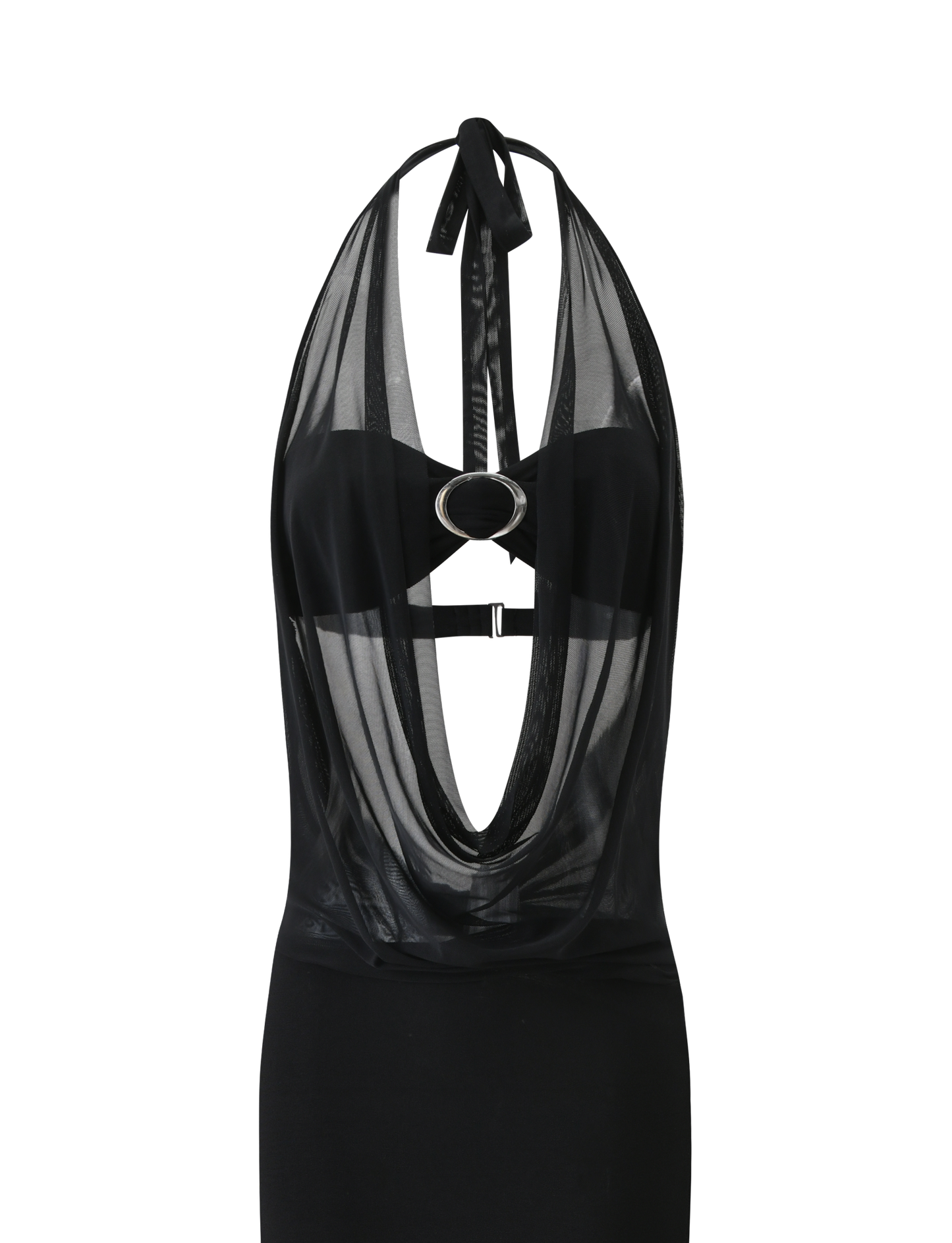 MAKENA TWO-PIECE MAXI DRESS - BLACK