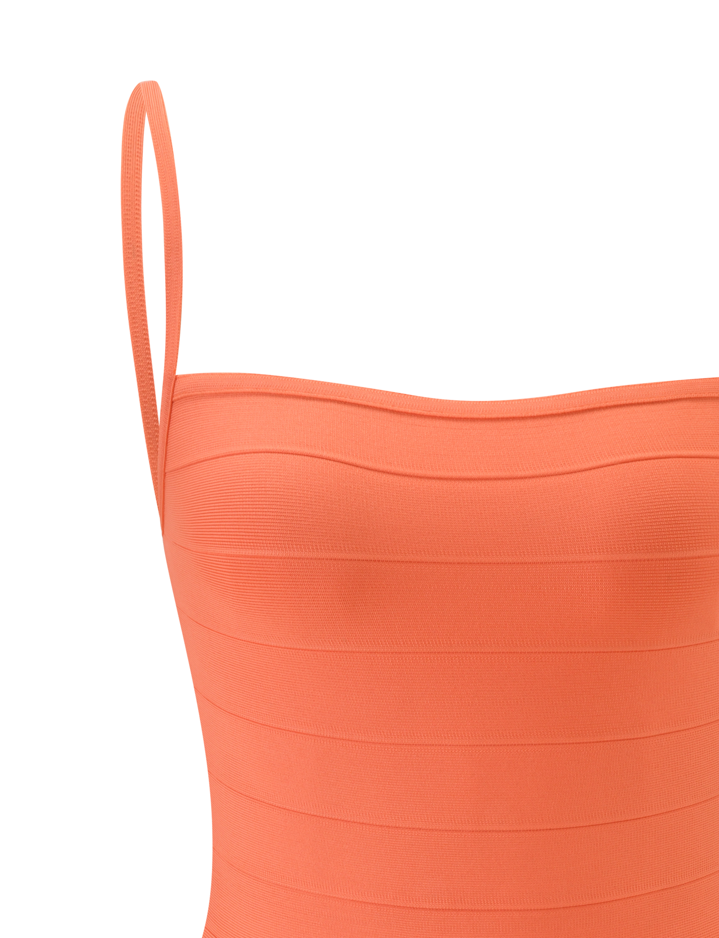 MIDORI BANDAGE DRESS - CORAL