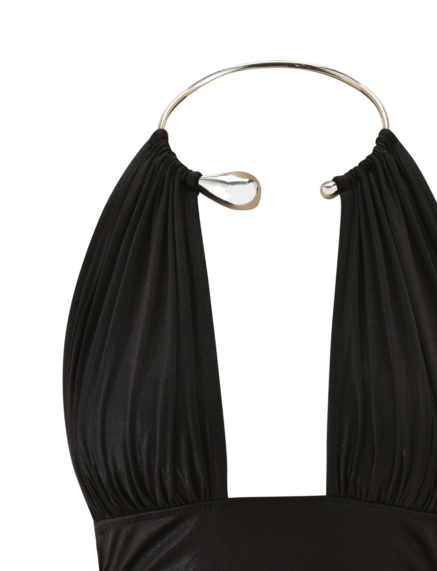 VIANNA TOP - BLACK METALLIC
