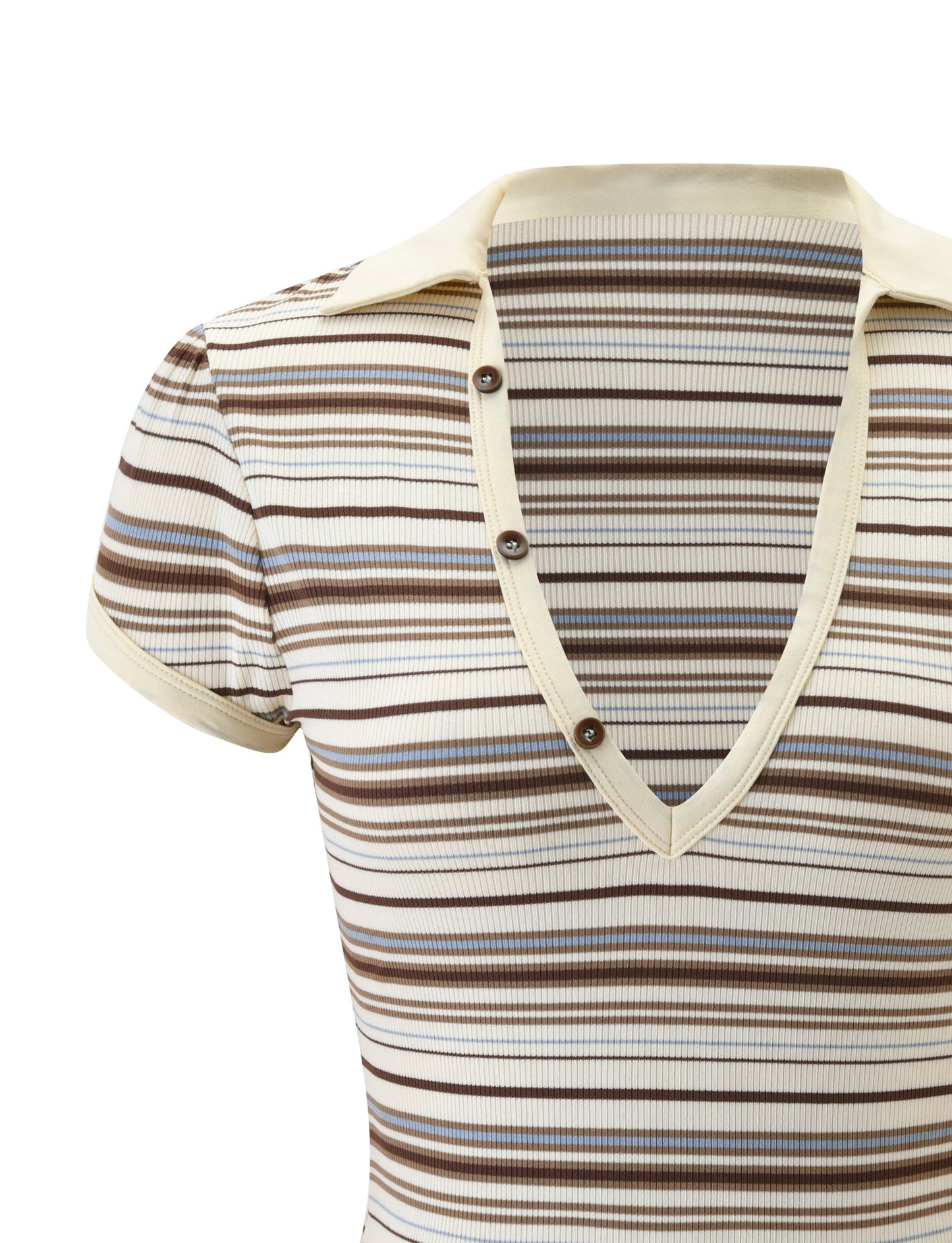 KAYDIN TOP - CREAM STRIPE