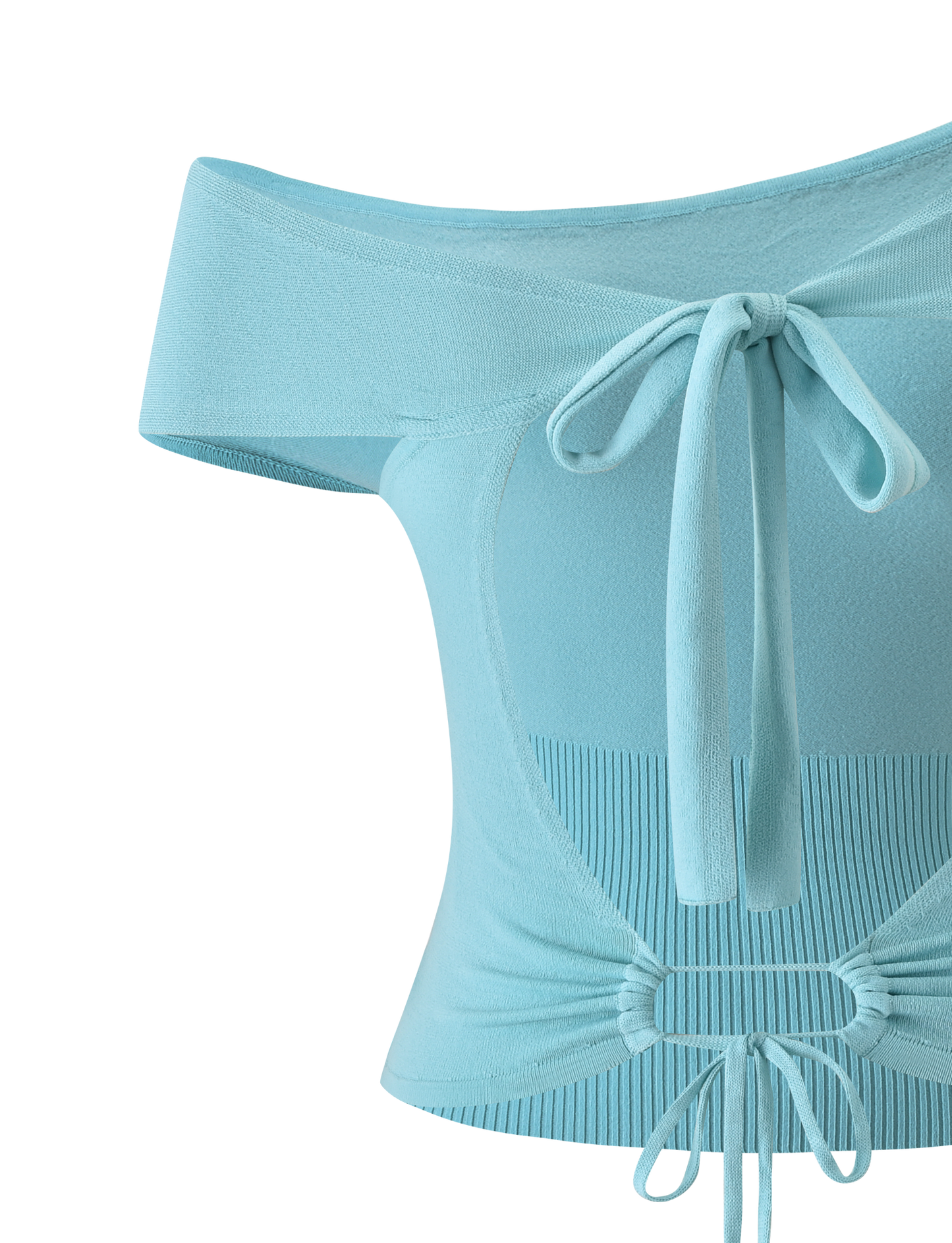 JASMINA KNIT TOP - BLUE