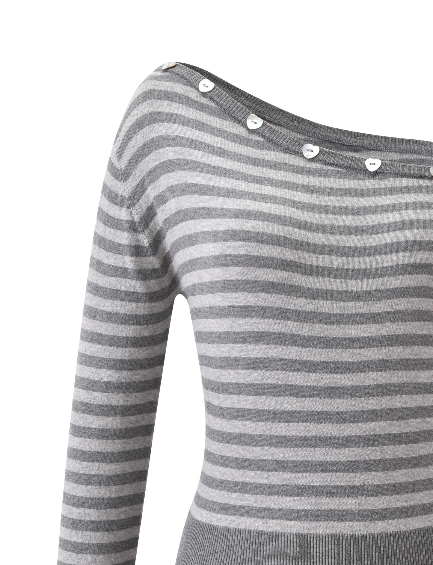 TYLA JUMPER - GREY STRIPE