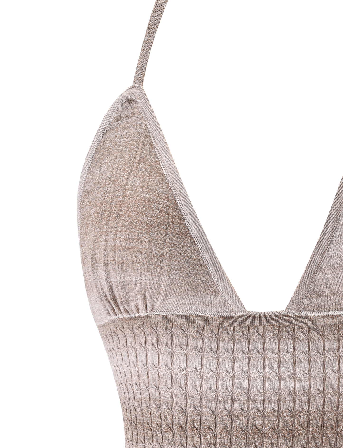 MARISSA KNIT CAMI - TAUPE OMBRE STRIPE