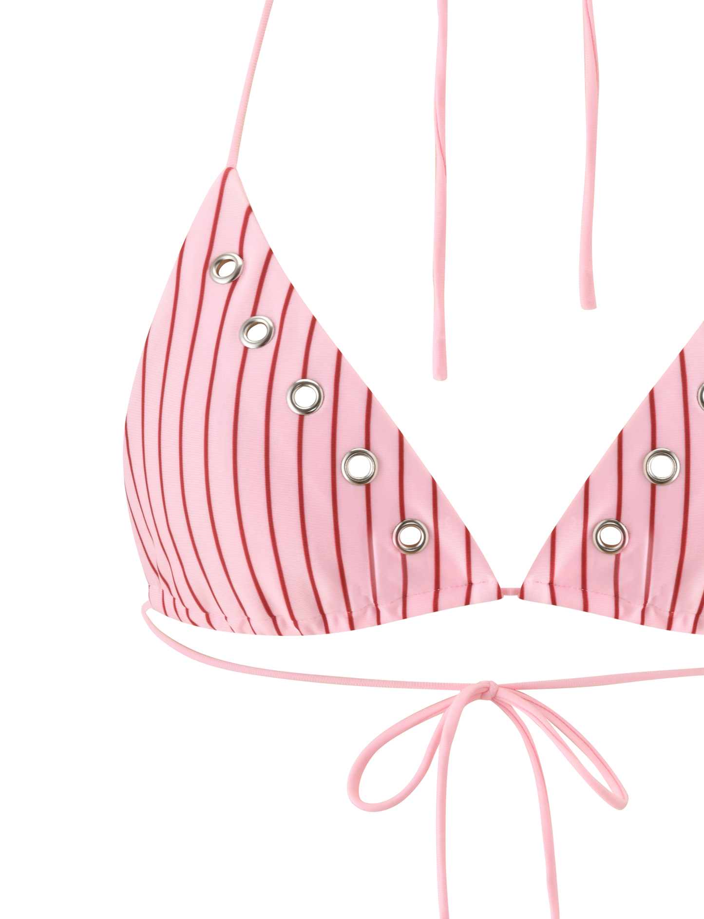 MARREN BIKINI TOP - PINK STRIPE