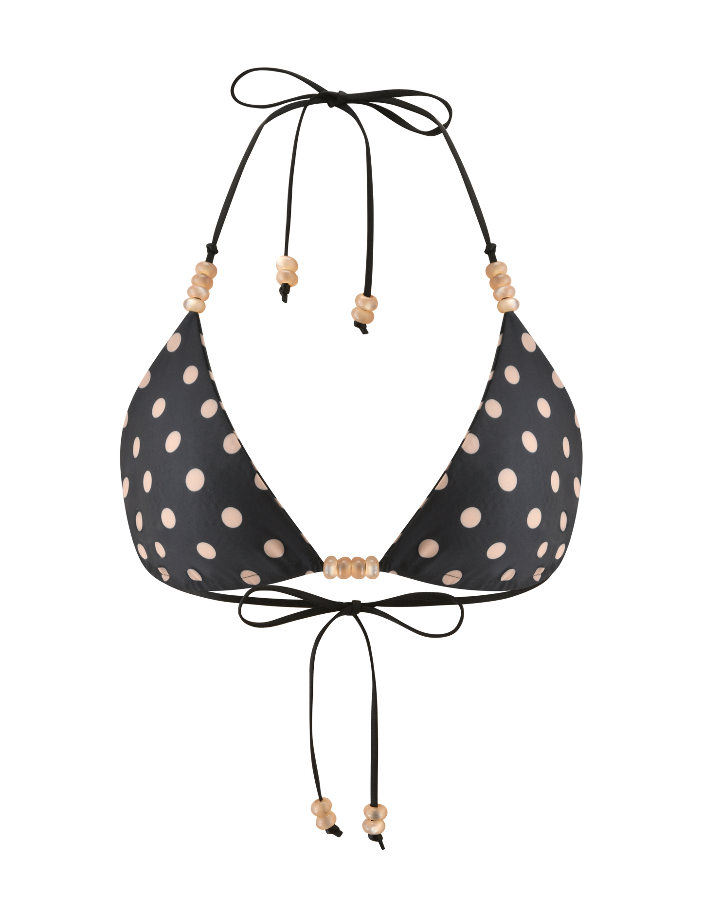 FINLEA REVERSIBLE BIKINI TOP - BLACK AND TAN
