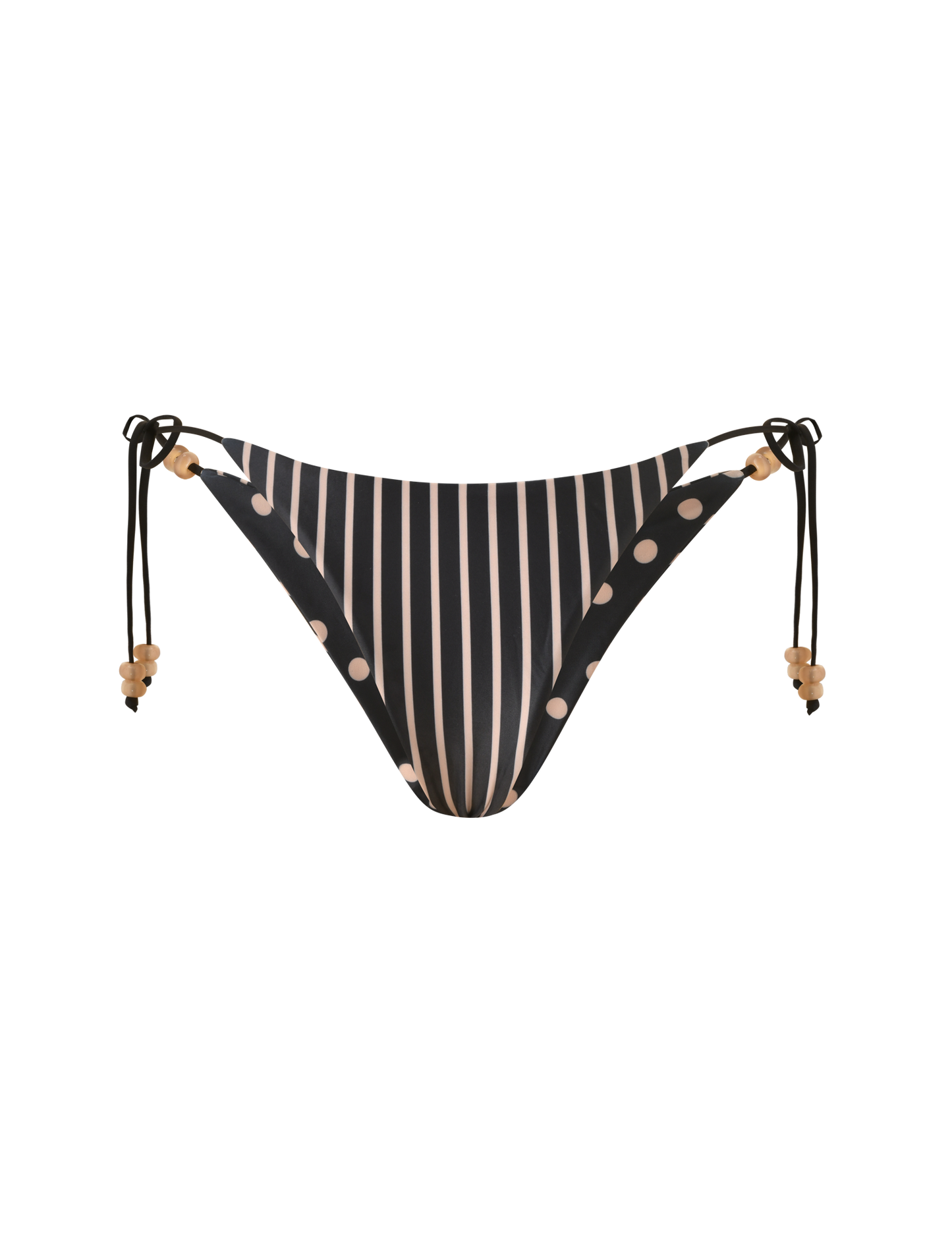 FINLEA REVERSIBLE BIKINI BOTTOM - BLACK AND TAN