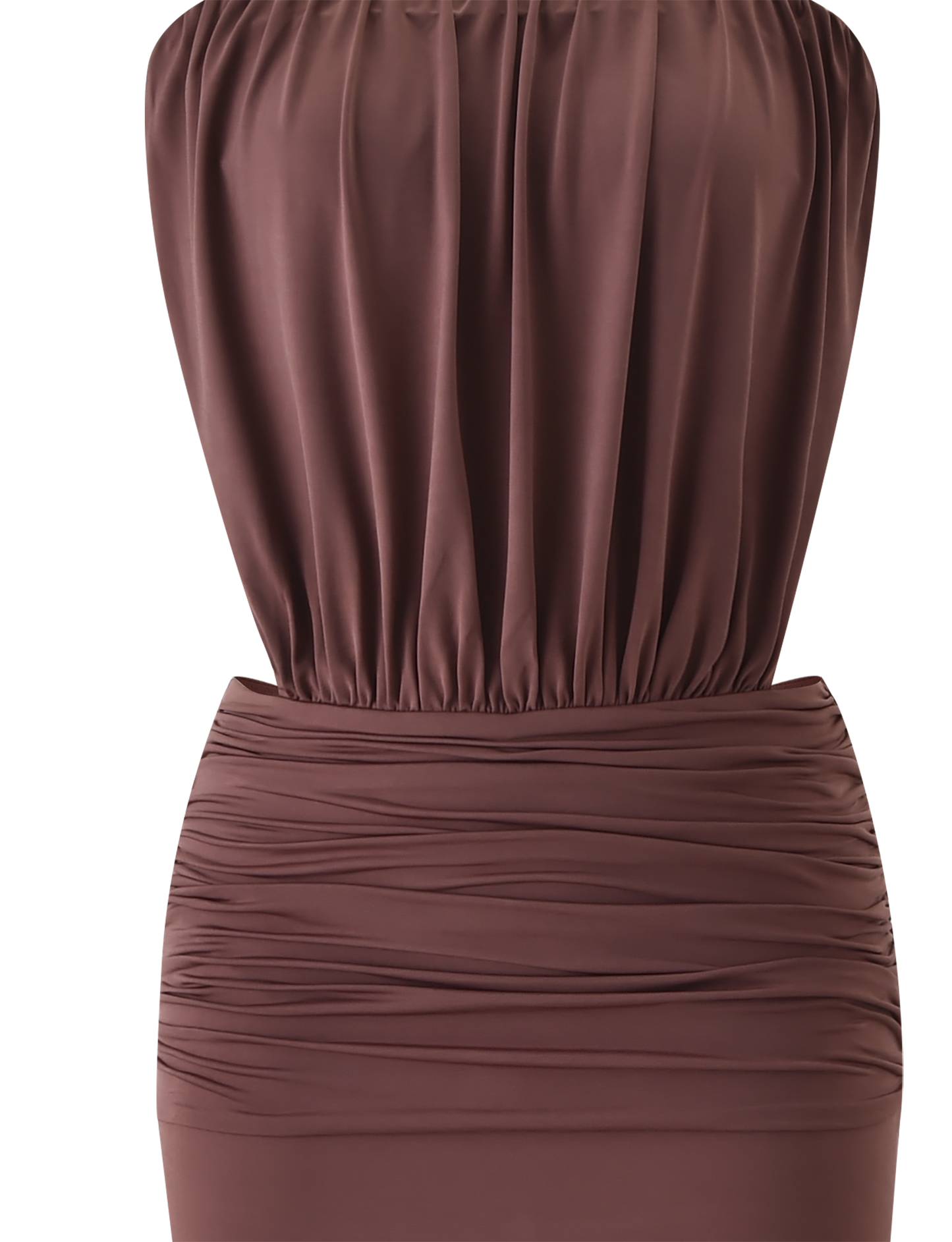 IOLLA STRAPLESS MAXI DRESS - MOCHA