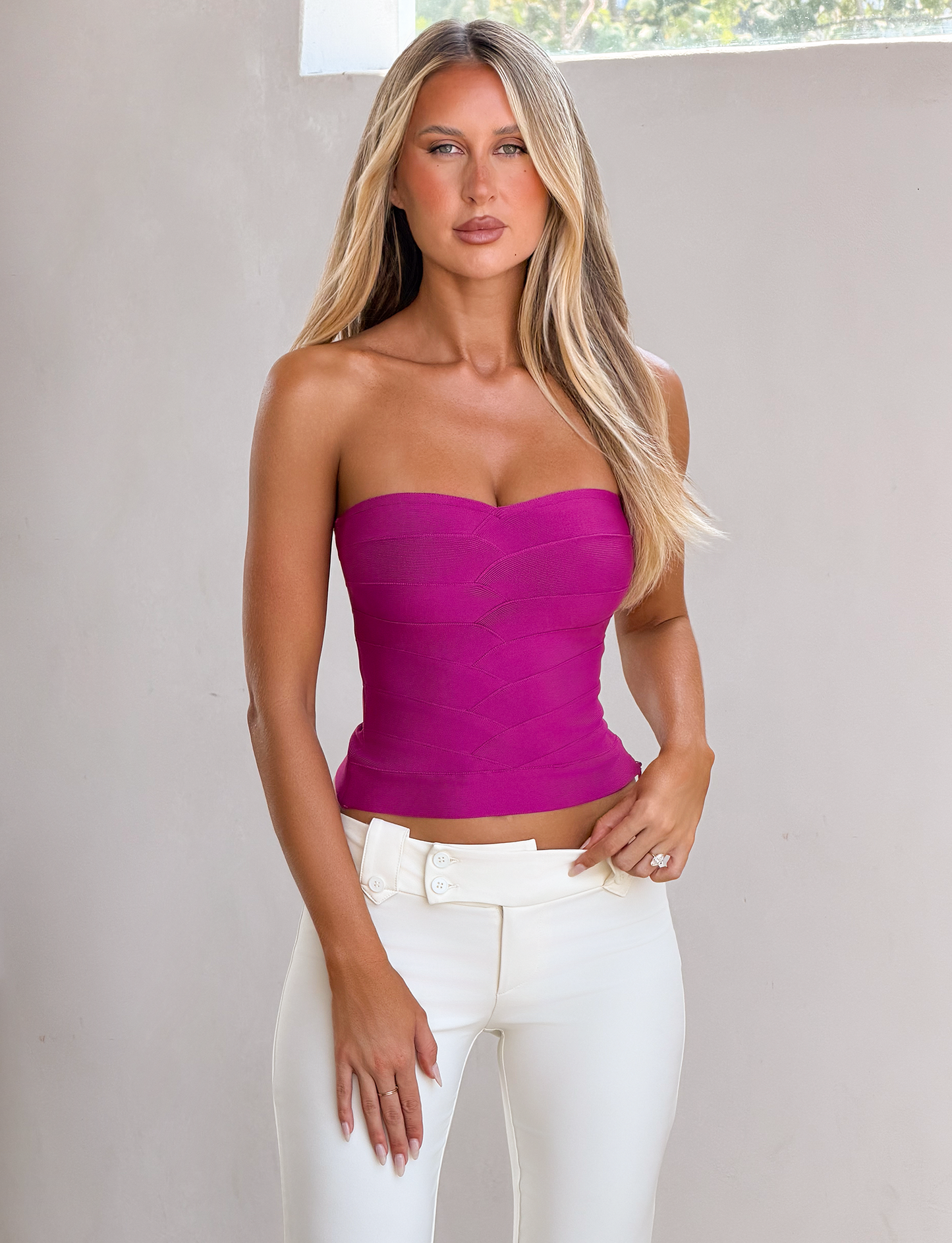 CL - NIYA METALLIC BANDAGE TOP