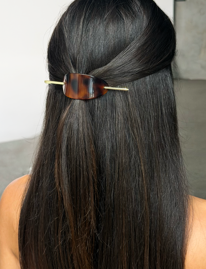 RUKA BARETTE - TORTOISESHELL