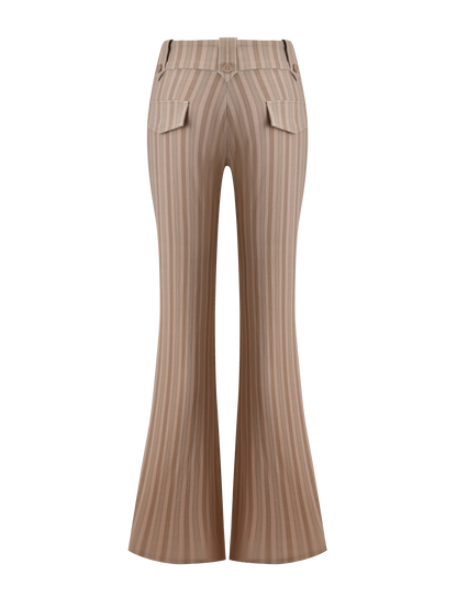 KITTIE PANT - TAUPE STRIPE