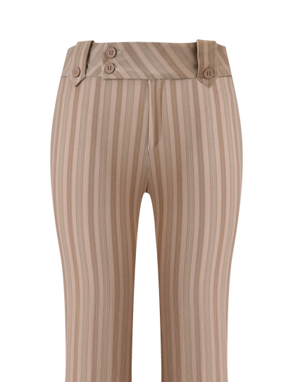 KITTIE PANT - TAUPE STRIPE