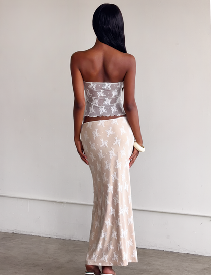 KAROLINA TOP - WHITE : WHITE LACE