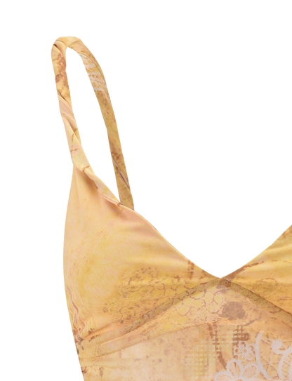 THEO TOP - LEMON BUTTERFLY PAISLEY