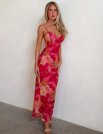 JULIANNA MAXI DRESS - DAIQUIRI FLORAL