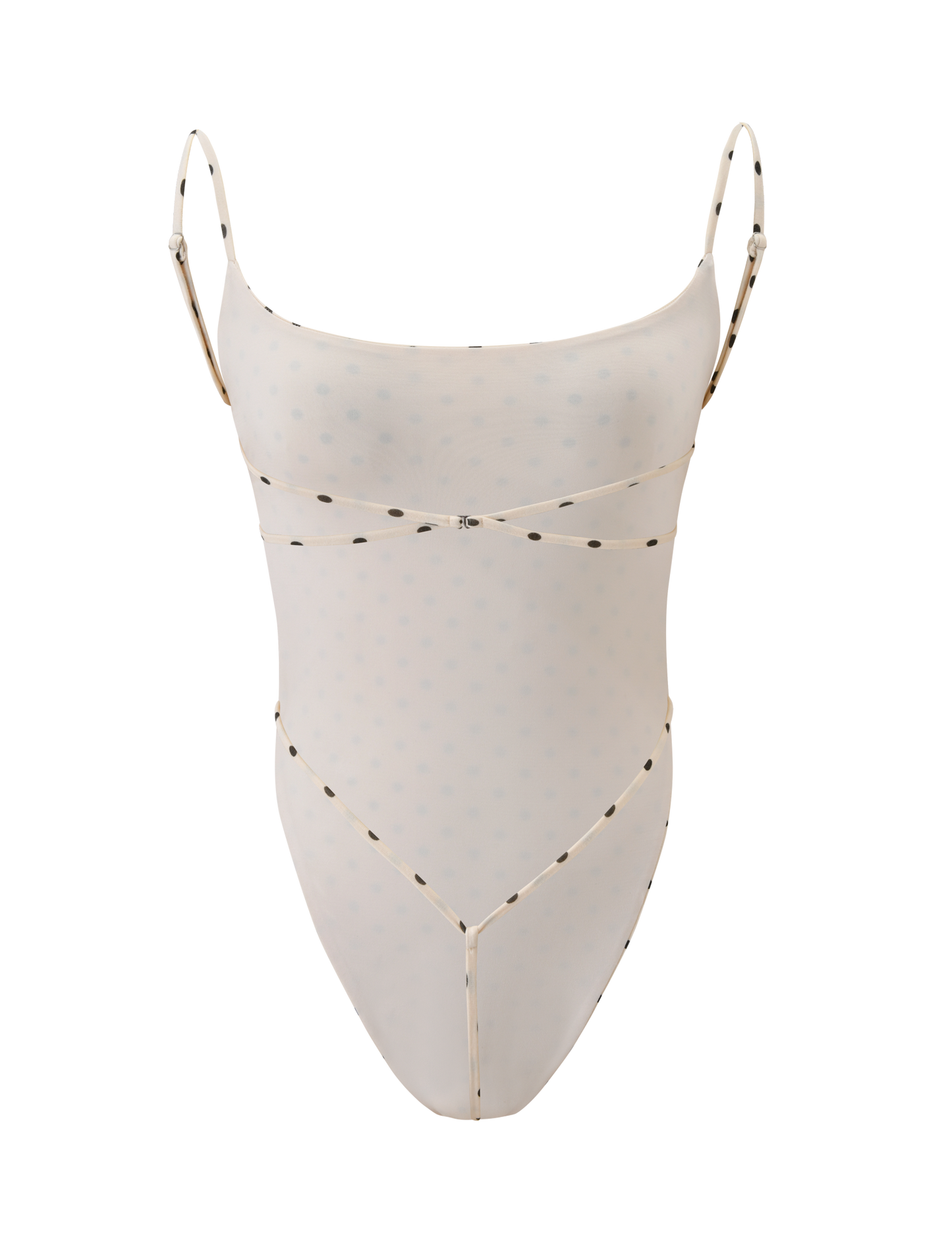 MINERVA BODYSUIT - CREAM DOT
