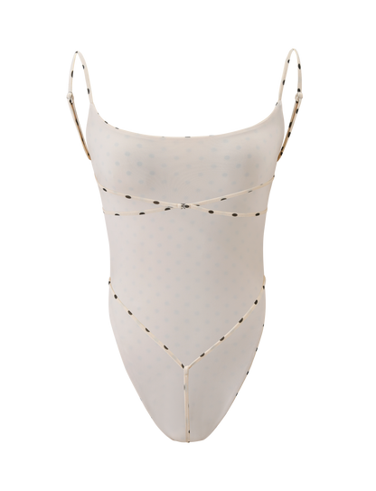 MINERVA BODYSUIT - CREAM DOT