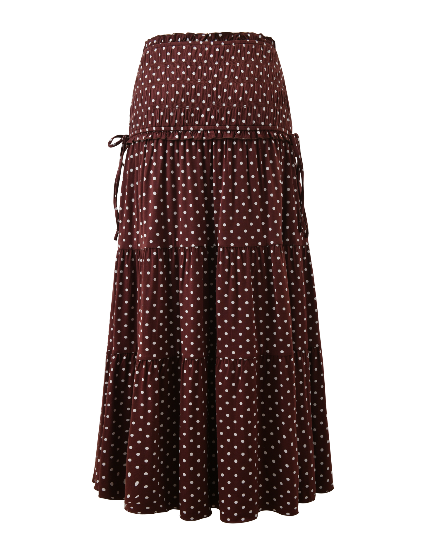 DENALI MAXI SKIRT - BROWN DOT