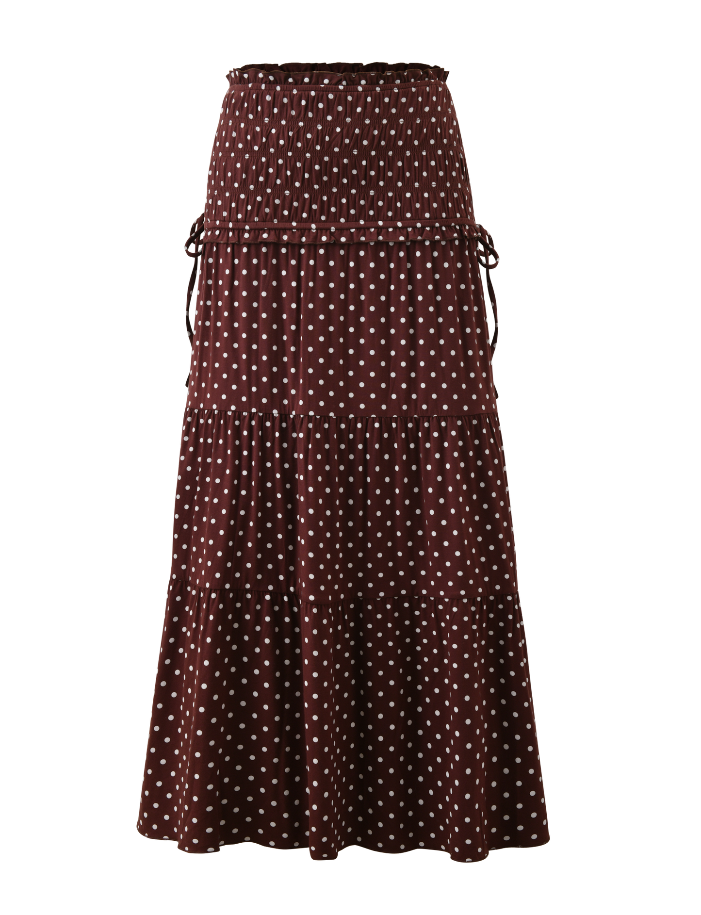 DENALI MAXI SKIRT - BROWN DOT