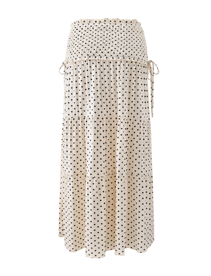 DENALI MAXI SKIRT - CREAM DOT
