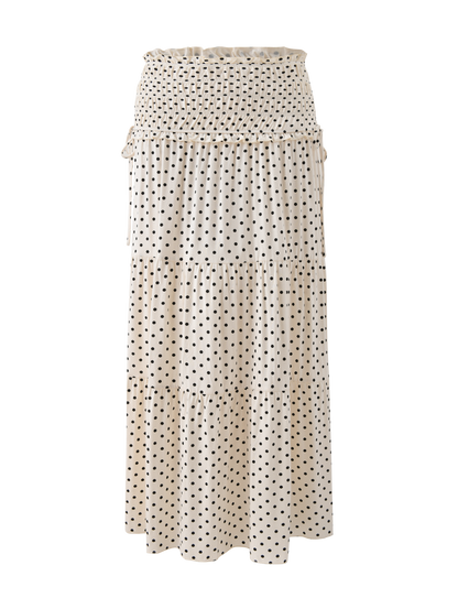 DENALI MAXI SKIRT - CREAM DOT