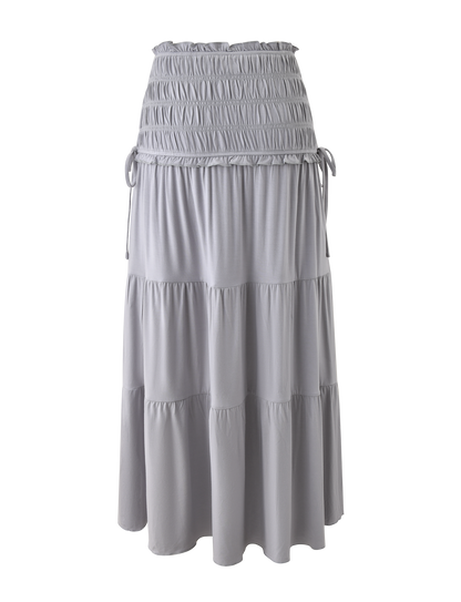 DENALI MAXI SKIRT - DOVE GREY