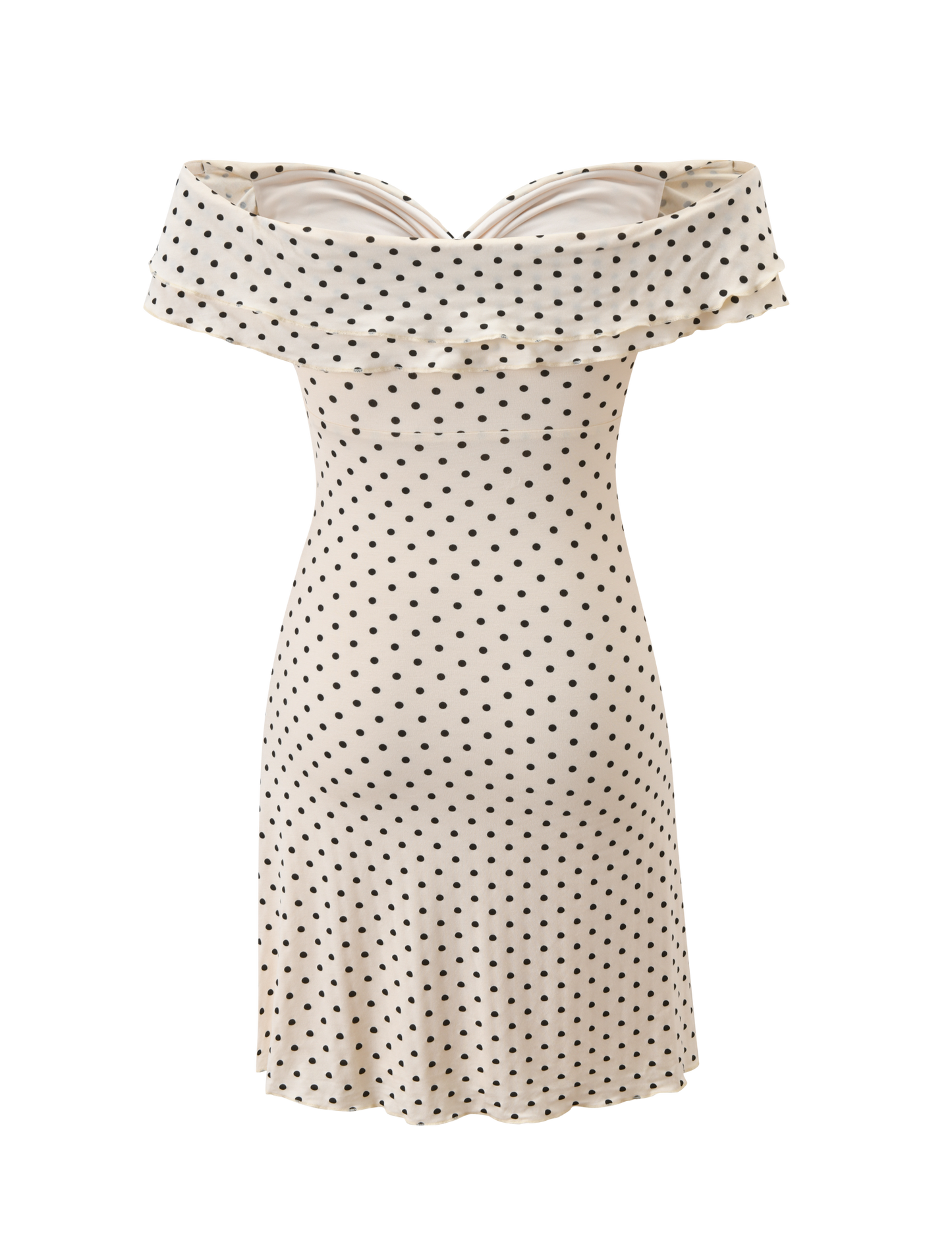 DENALI MINI DRESS - CREAM DOT