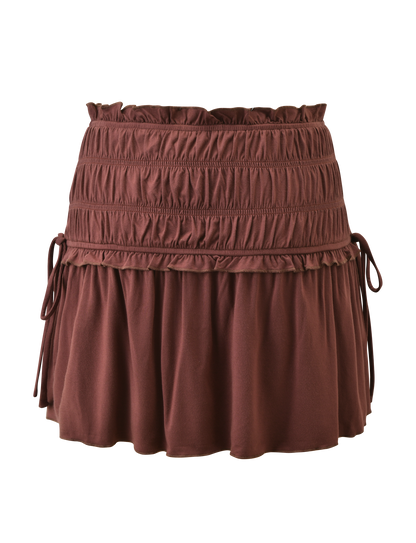 DENALI MINI SKIRT - CHOCOLATE