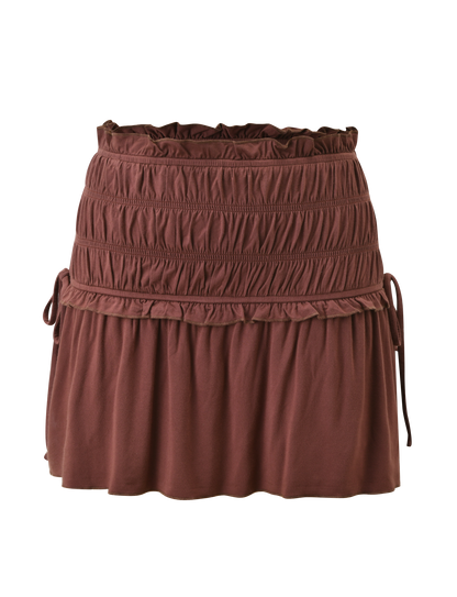 DENALI MINI SKIRT - CHOCOLATE