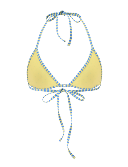 DIANA BIKINI TOP - LEMON AND BLUEBERRY SPOT