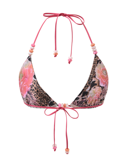 FINLEA BIKINI TOP - ANIMALIER FLORAL