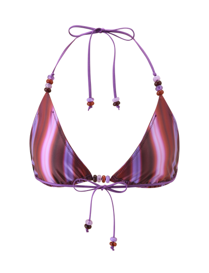 FINLEA BIKINI TOP - DUSK OMBRE STRIPE