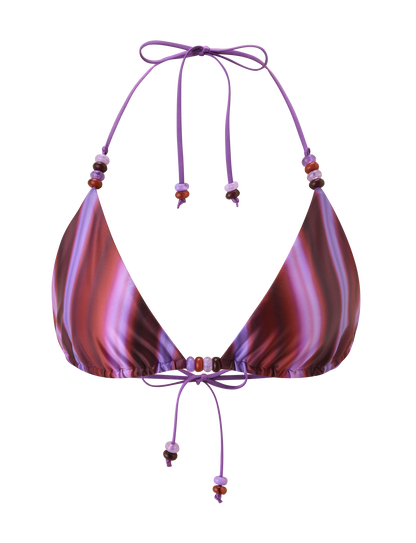 FINLEA BIKINI TOP - DUSK OMBRE STRIPE