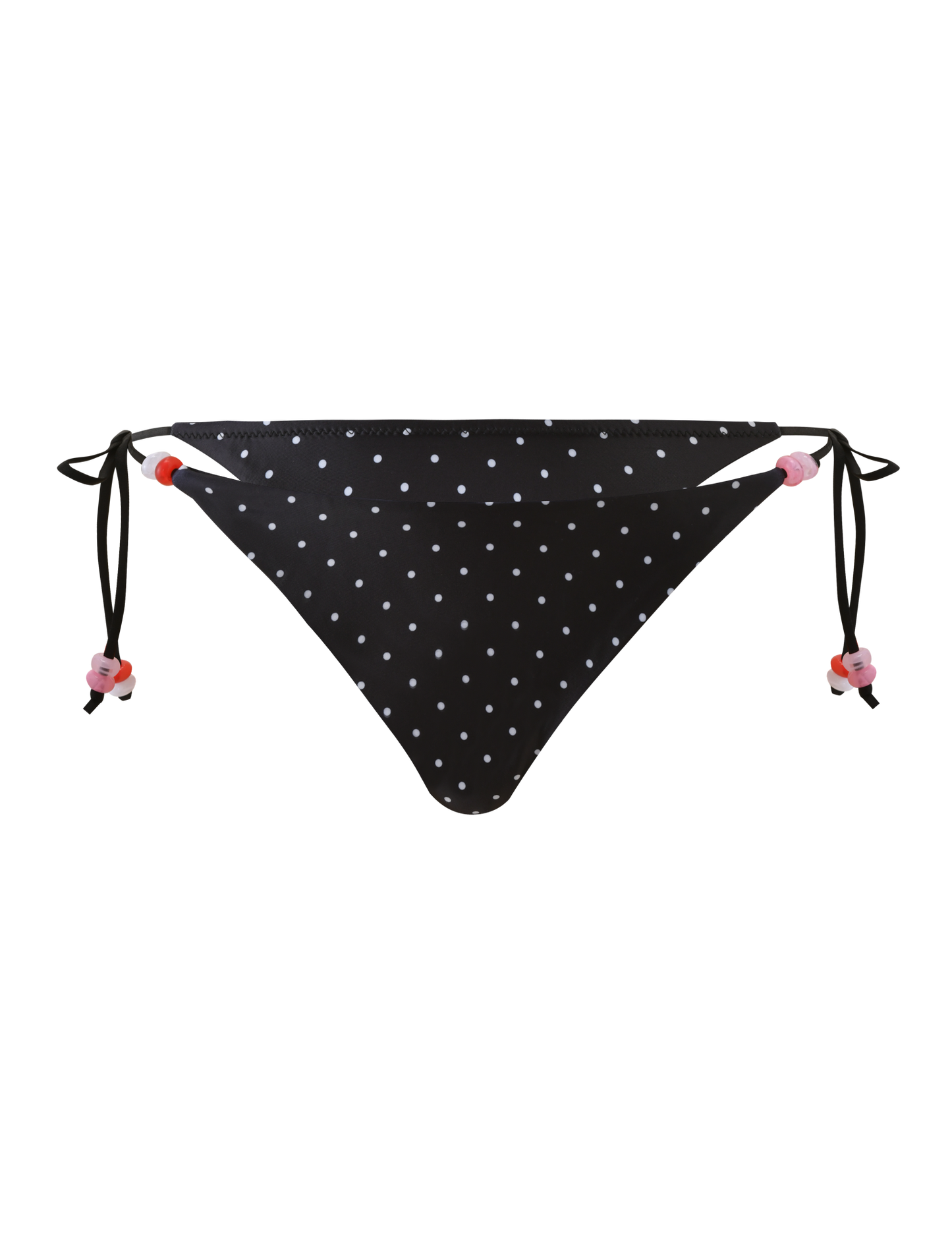 FINLEA BIKINI BOTTOM - POLKA DOT BLACK CREAM