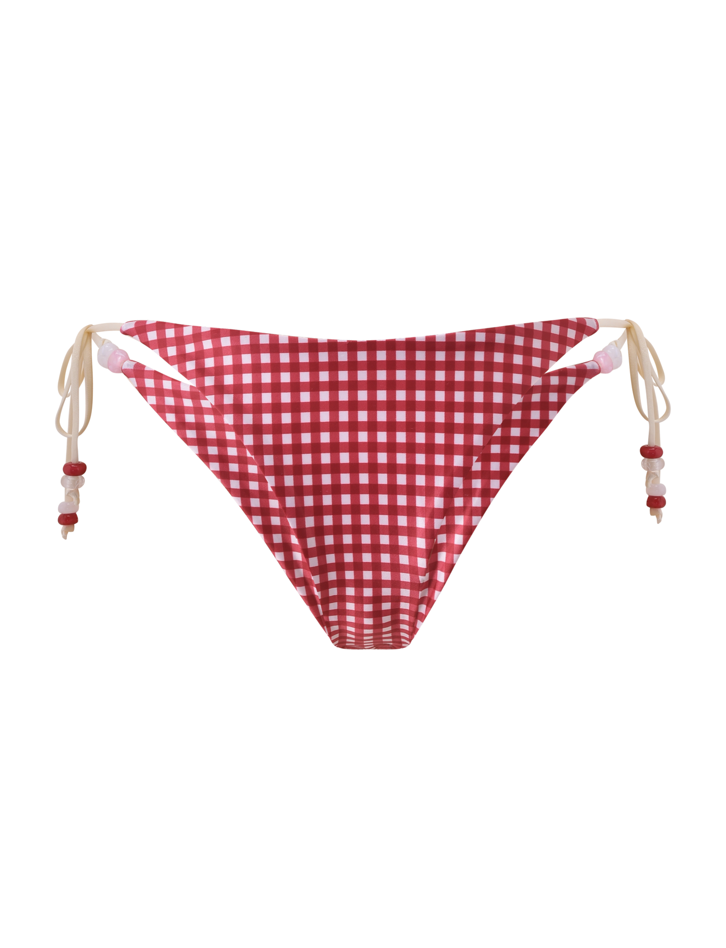 FINLEA BIKINI BOTTOM - RED GINGHAM