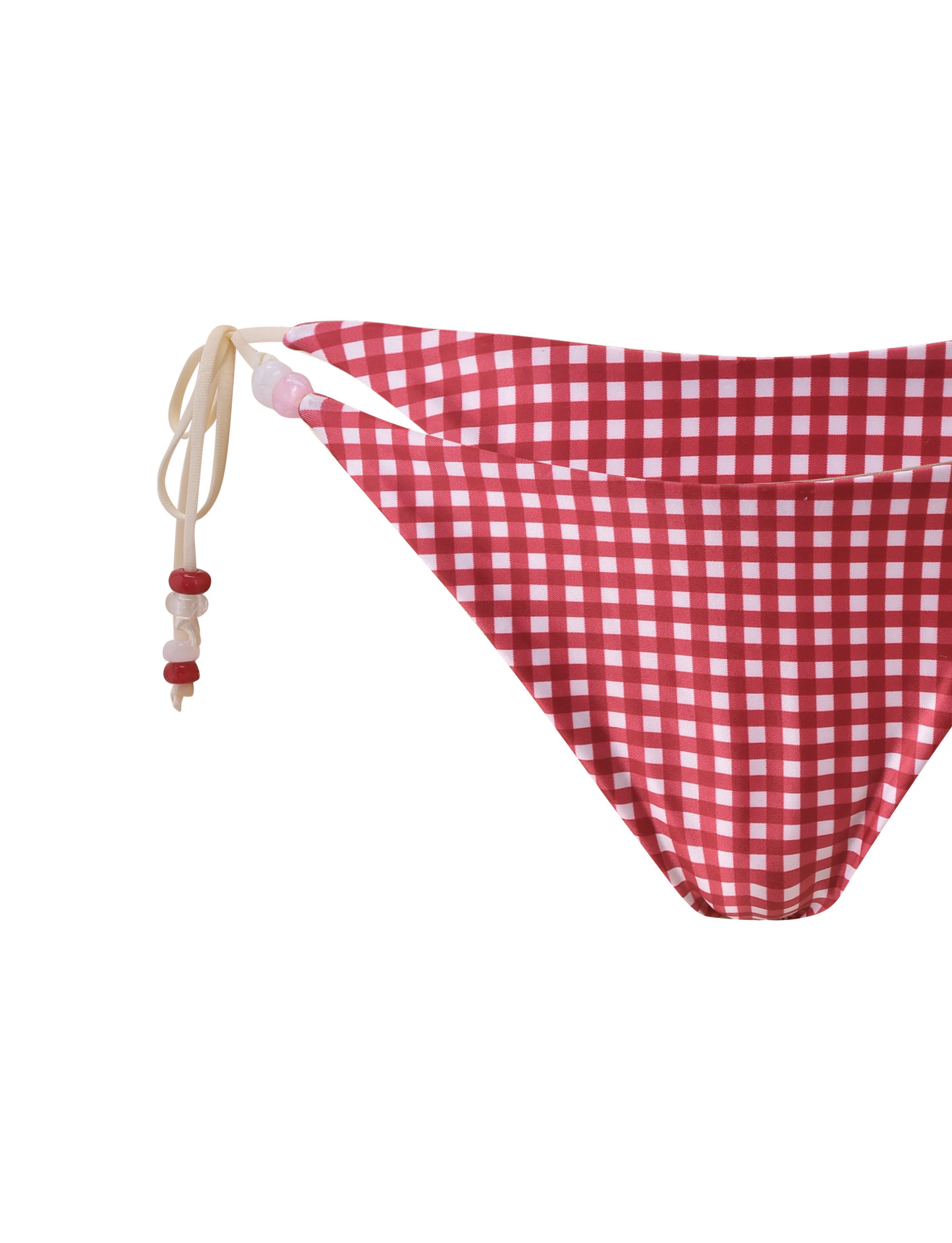 FINLEA BIKINI BOTTOM - RED GINGHAM