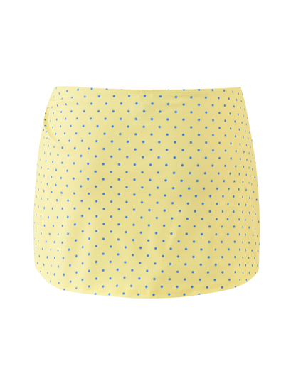 DIANA SWIM SKIRT SET - LEMON AND BLUEBERRY SPOT