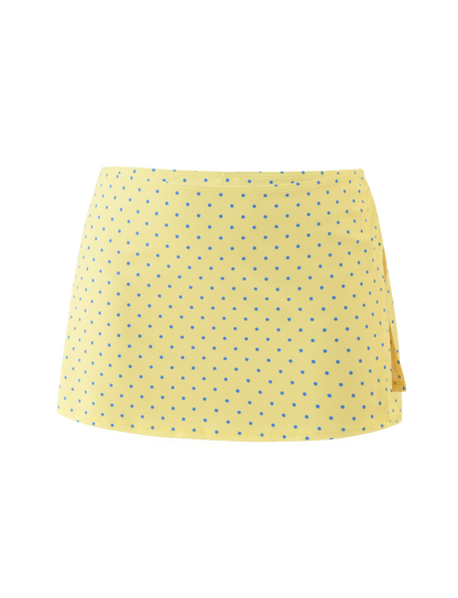 DIANA SWIM SKIRT SET - LEMON AND BLUEBERRY SPOT