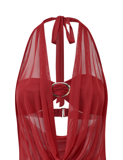 MAKENA TWO-PIECE TOP - RED