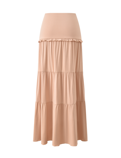 KATYA MAXI SKIRT - TAN