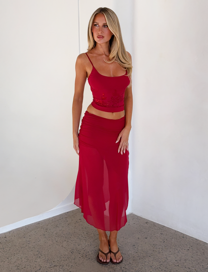 OCTAVIA TOP - RED