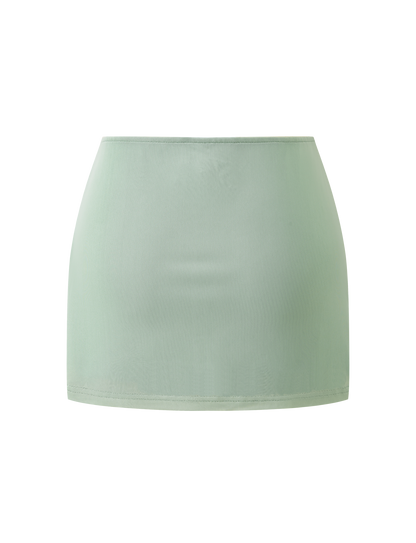 OCTAVIA MINI SKIRT - PISTACHIO