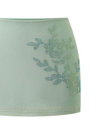 OCTAVIA MINI SKIRT - PISTACHIO