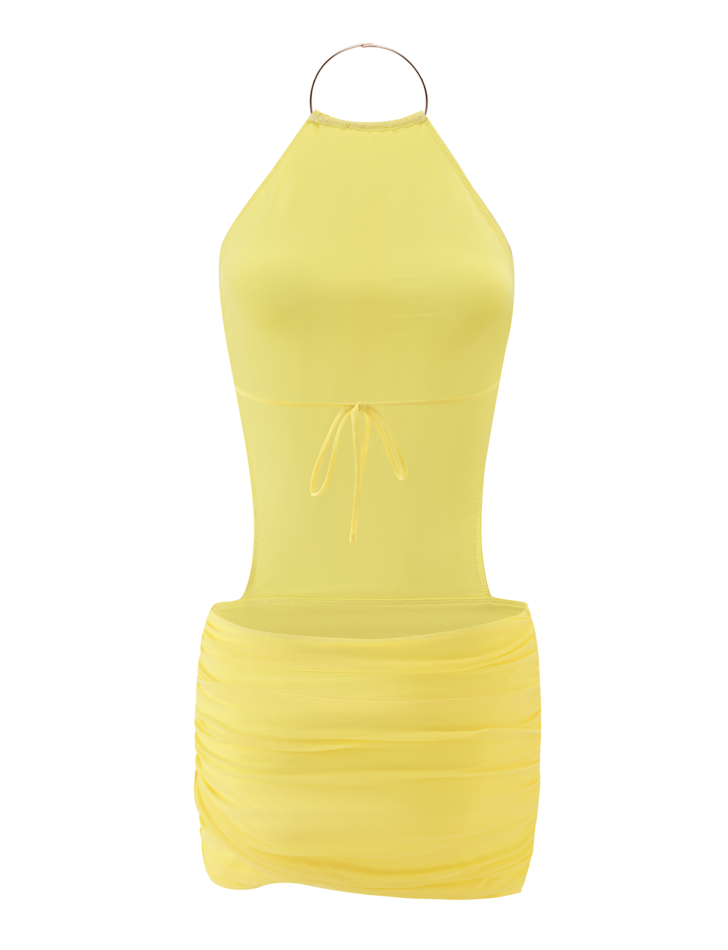 EVANNA MINI DRESS - YELLOW