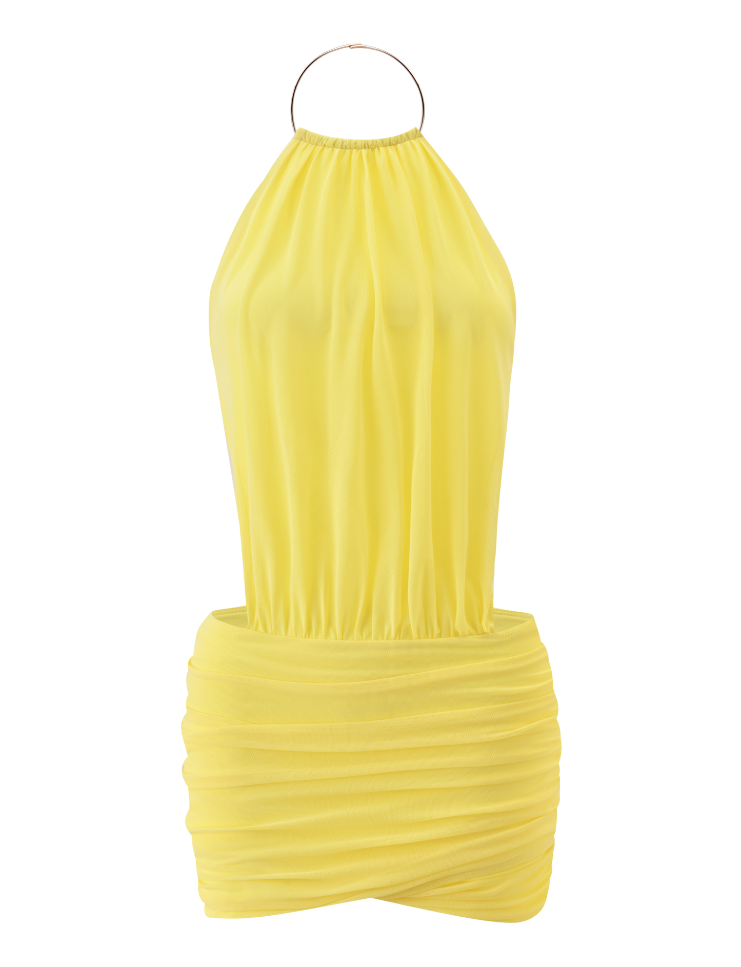 EVANNA MINI DRESS - YELLOW