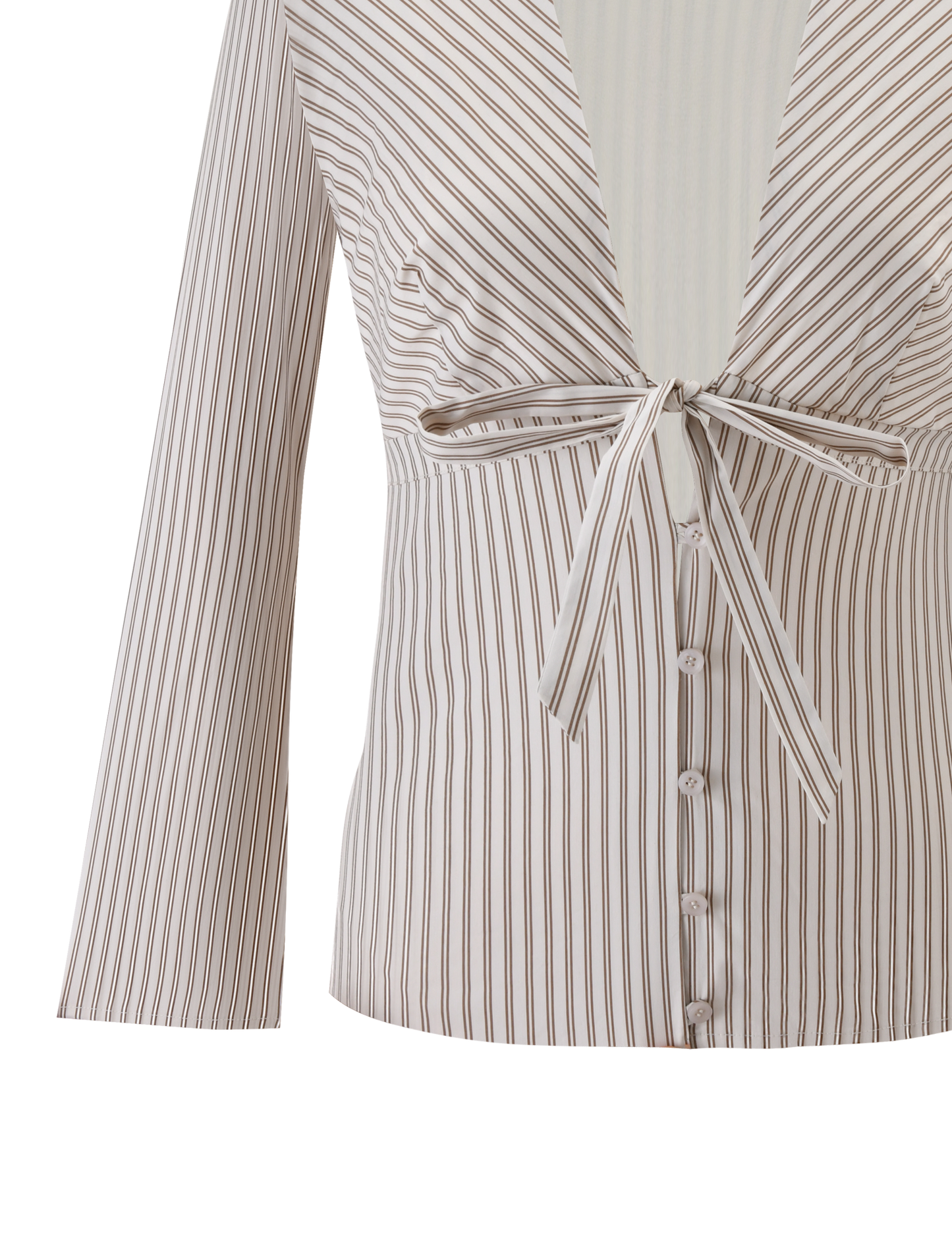 SABRINE SHIRT - BEIGE STRIPE