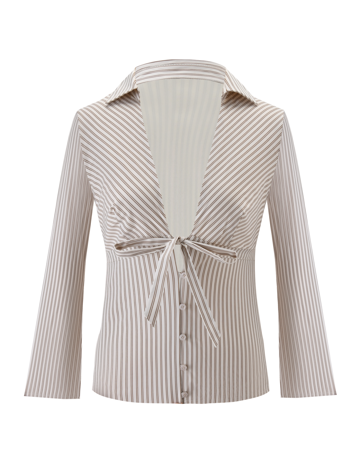 SABRINE SHIRT - BEIGE STRIPE