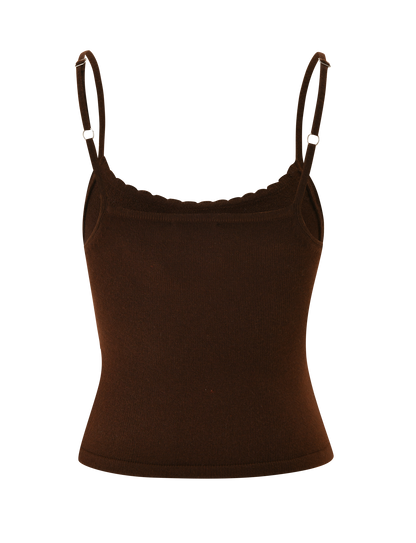 LEORA TOP - CHOCOLATE